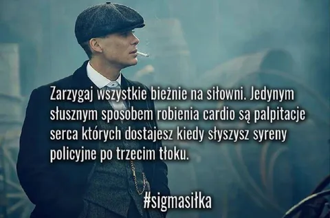 Thomas Shelby i cardio na syreny