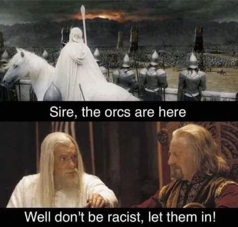 Gandalf Lets the Orcs In