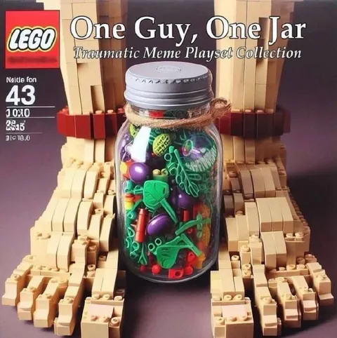 One Guy One Jar LEGO Set