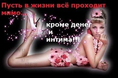 Всё мимо, кроме денег и интима