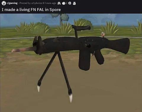 Living FN FAL in Spore