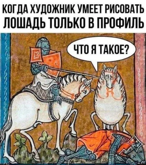 Лошадь только в профиль