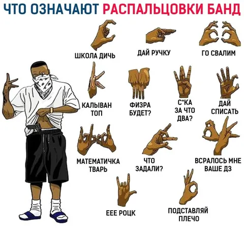 Что означают распальцовки банд