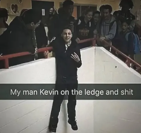Kevin on the Ledge