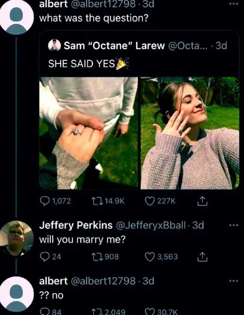 She Said Yes Proposal Misunderstanding