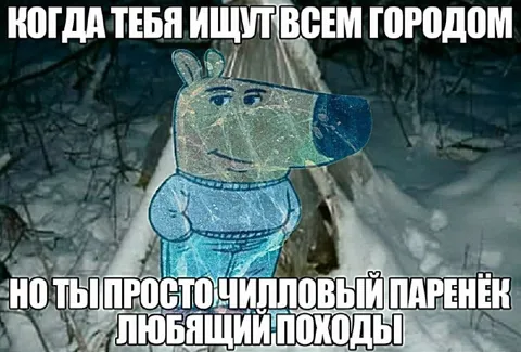 Чилловый парень любит походы