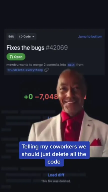 Delete All the Code