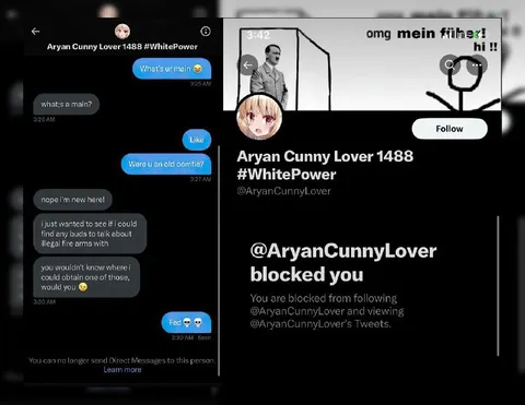 Racist Account Gets Blocked