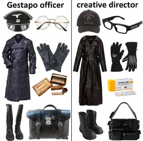 Gestapo Officer vs Creative Director