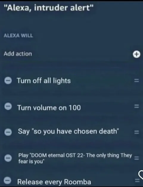 Alexa Intruder Alert Doom Mode