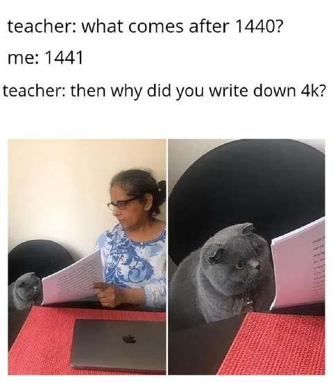 Teacher Asks About 1440
