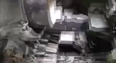 Tank Loader Fires Armor-Piercing Round