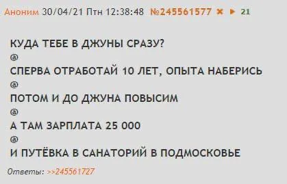 Сначала десять лет опыта