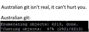 Australian Git Isn't Real