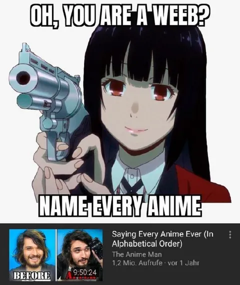 Oh, You Are a Weeb?