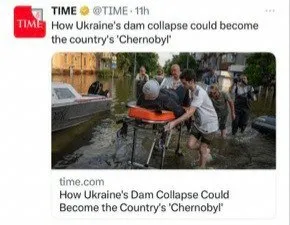 Ukraine Dam Collapse Chernobyl