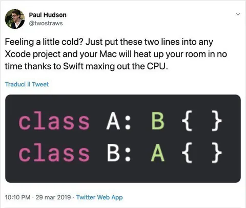Swift CPU Heating Trick