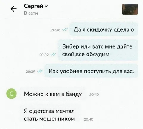 Мечтал стать мошенником