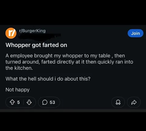 Whopper Got Farted On