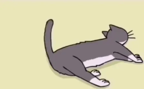 Кота тянут за хвост