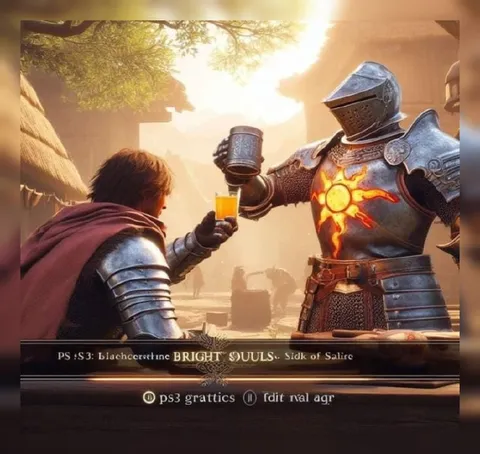 Knight Offers a Healing Drink