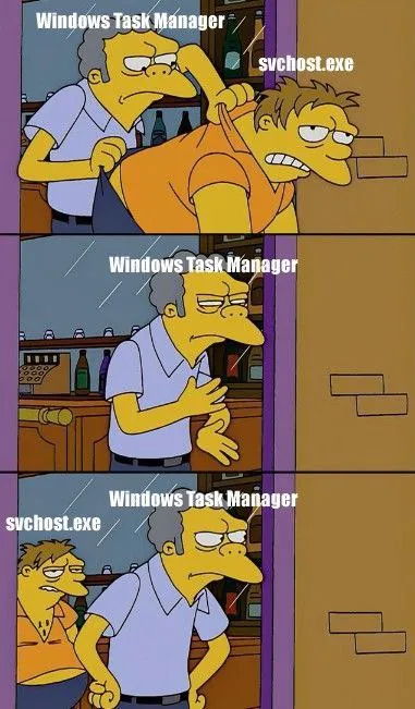 Windows Task Manager Finds svchost.exe