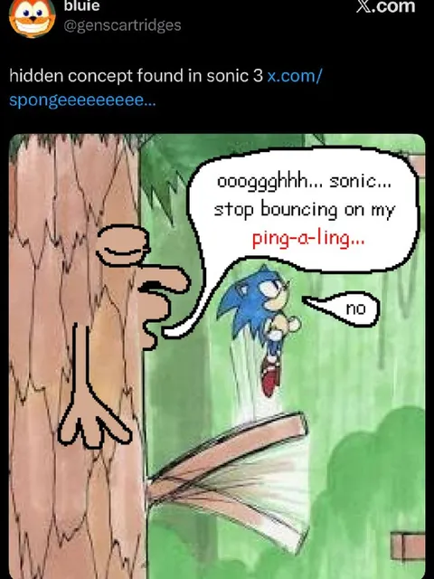 Sonic Bouncing on My Ping-a-ling