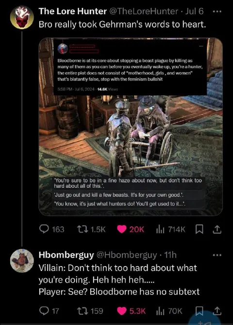 Bloodborne Has No Subtext