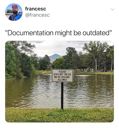 Documentation Might Be Outdated