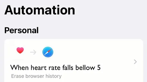 Heart Rate Browser History Automation