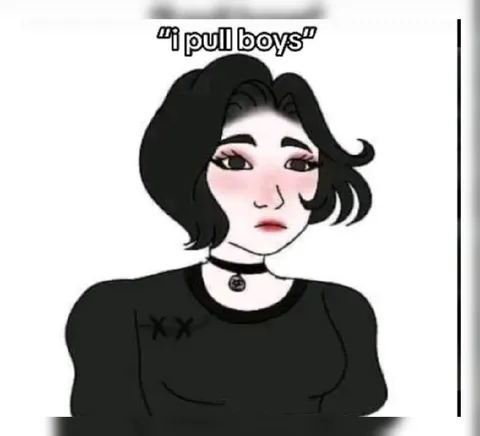 I pull boys goth girl