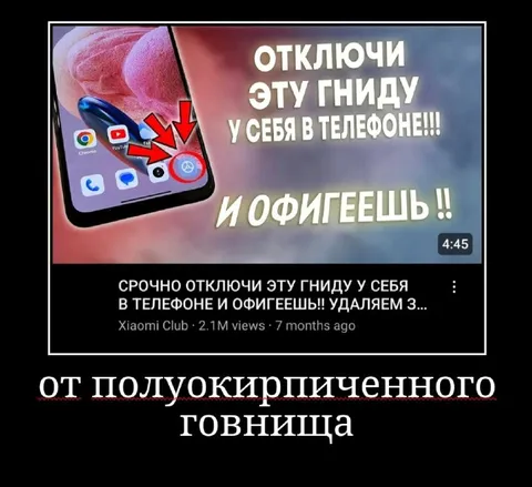 От полуокирпиченного говнища