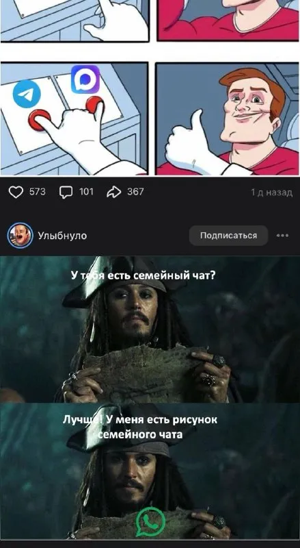 Рисунок семейного чата