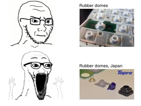 Rubber Domes Japan Excitement