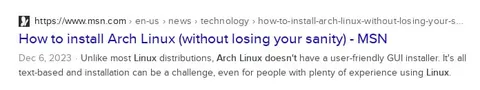Arch Linux Without Losing Sanity