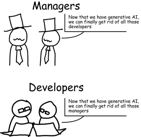 Managers and Developers Replace Each Other