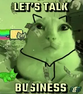Let's Talk Business Cat