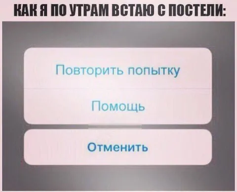 Утро после тяжёлой попойки