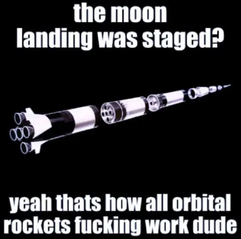 Orbital Rockets Explain the Moon Landing