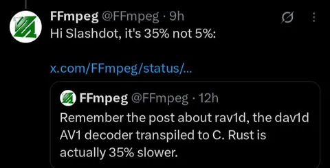 Rust Is 35% Slower