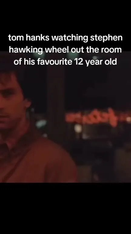 Tom Hanks Watches Hawking Leave