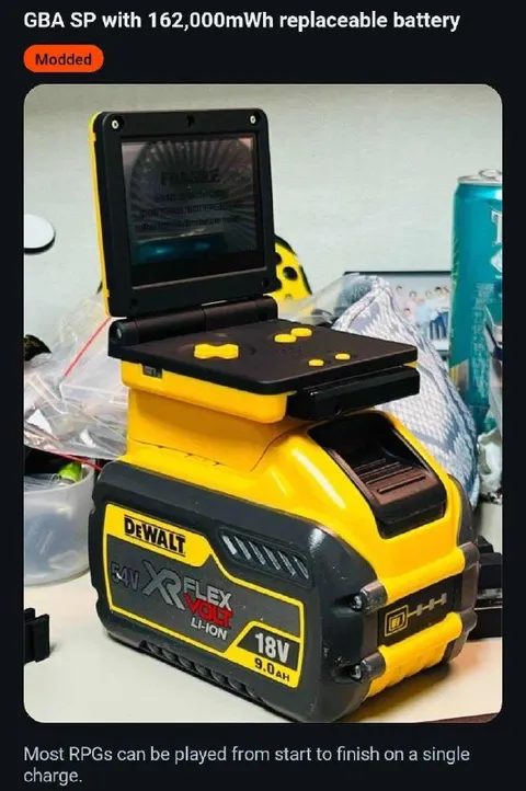 GBA SP With Massive Battery