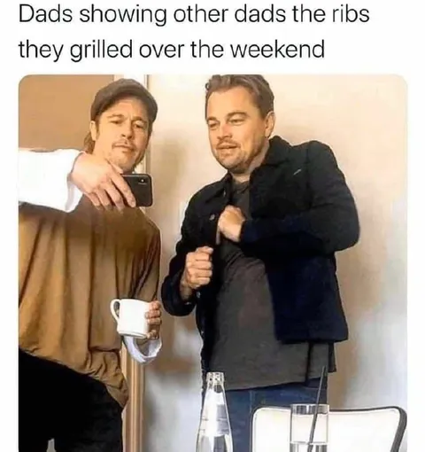 Dads Showing Off Their Ribs