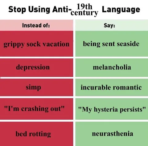 Stop Using Anti-19th Century Language