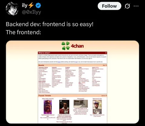 Backend Dev Sees the Frontend