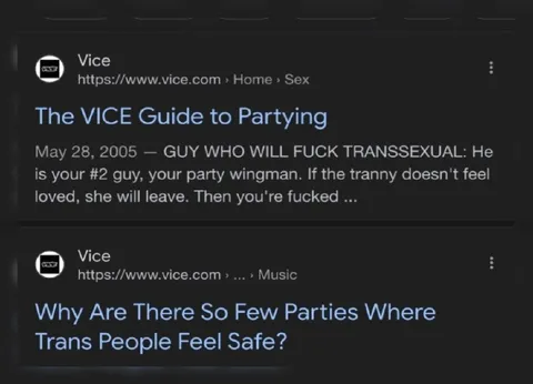 Vice Partying Guide Contradiction
