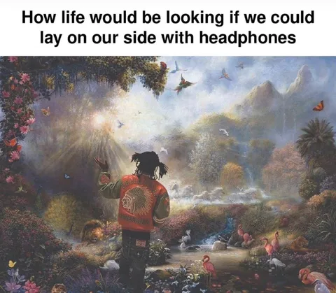 Life With Side-Lying Headphones