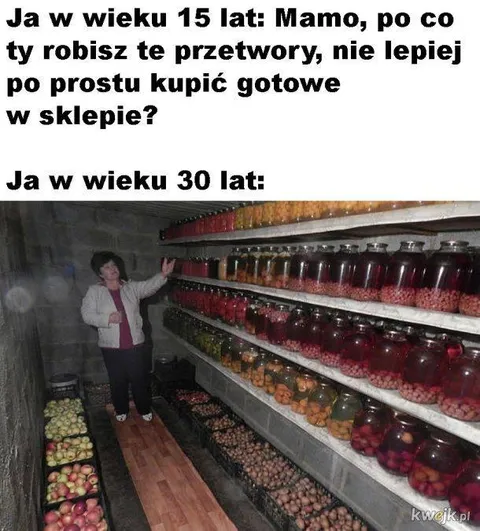 Domowa spiżarnia po trzydziestce