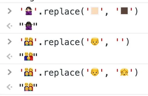Emoji replace changes nothing