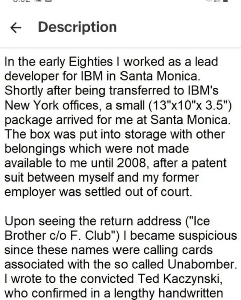 Ted Kaczynski Ice Brother Story